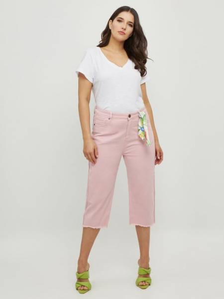 Jeans cropped in a regular line