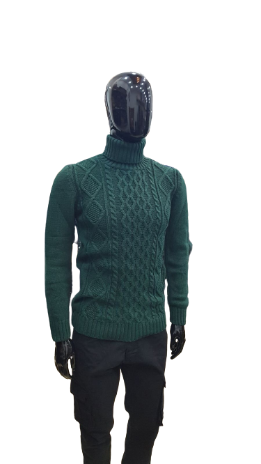 Knitted Turtleneck - Cypress