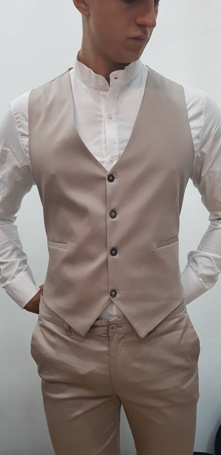 Classic Suit Vest in Tan  BowsNTiescom